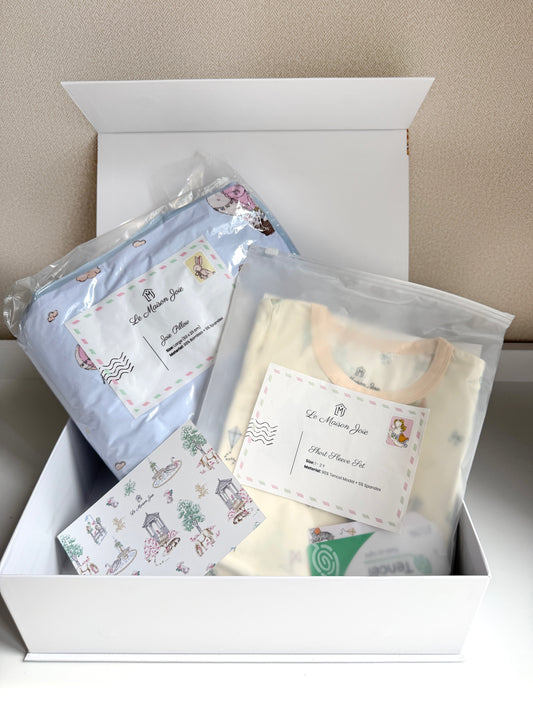 First Birthday Gift Set - Carousel Short Sleeve Set + Large Pillow Design of Your Choice